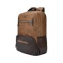Gear Quantum 3 18″/29L Antitheft Large Faux Leather Water Resistant Laptop backpack with Raincover/Laptop backpack/Casual Backpack/Daypack/Travel Backpack/College Bag For Men/Women(Tan-Brown)