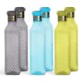 HW Kitchen Plastic Water Bottle I Water Bottle 1 Ltr | Ideal For Kitchen Home Office Travel Small Fridge For Room Gym| Unbreakable & Leak Proof I BPA Free | Set Of 6 Water Bottles, Assorted