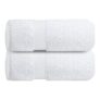 Sulfar 100% Combed Cotton, Quick Drying Highly Absorbent, Luxury Hand Towel Set (Pack of 2, 40 X 70 cm) White