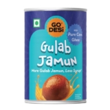 GO DESi – Gulab Jamun | Made with Pure Cow Ghee | Indian Mithai | Classic sweets | Sweets Gift Pack | 500 grams
