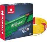Havells Lifeguard Cable WHFFFNYL16X07 6 sq mm Wire (Yellow)
