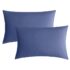 Soft Pillow Covers 21 x 32 Inches – Egyptian Cotton 600 Thread Count Set of 2 Pillow Cover Set Envelope Closure Hotel Quality Pillowcase – Gray