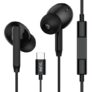 truke Bass 1 in-Ear Wired Earphones with Type-C Connector, 13mm Titanium Drivers, Deep High Bass, in-Line Music & Call Controls, Built-in Mic for Crystal Clear Calls, 1.2m Tangle-Free Cable (Black)