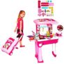 Negi Battery Operated Kitchen Set Electronic Kitchen Cooking Set with Lights and Musics Function Cooking Play Set Toys for Kids (Kitchen Set Pink)