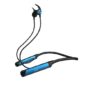 EKKO Unplug N04 Bluetooth in Ear Neckband Earphones, 50 Hours Playback Time, 10 mm Speaker Size, Quick Charging, Noise Cancellation, Twin Connect (Blue)