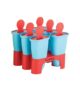 Clazkit Set of 6 Plastic Reusable Ice Pop Makers, Homemade Popsicle/Frozen Ice Cream/Kulfi Candy for Children & Adults – Multicolor, 11.4 x 11.9 x 14.1 cm