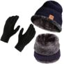 Boldfit Woolen Winter Cap for Women & Men in Winter for Thermal Wear Stylish Soft Caps for Boys & Girls for Warm Wear Head hat Garam Topaa cap’s Breathable Lightweight Windproof with hand gloves