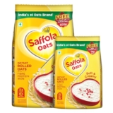 Saffola Oats | 1kg with 300g Free| Instant Rolled |Soft & Creamy |Power of Protein, Iron & Fibre | Nutritious grain