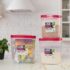 TEKCOOL Fridge Storage Boxes Freezer Storage Containers, Container for Kitchen Storage Set, Storage in Kitchen, Vegetable Storage, Draining Crisper Refrigerator Food Box (1200 ML-10 pc)