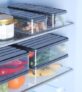 TEKCOOL Fridge Storage Boxes Freezer Storage Containers, Container for Kitchen Storage Set, Storage in Kitchen, Vegetable Storage, Draining Crisper Refrigerator Food Box (1200 ML-10 pc)