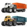DEOXY 1:43 4WD Diecast Container Transportation Big Truck Toys with Friction Powered Miniature Car Vehicle Toy for Kids, Boys and Girls (Sent Any One Color- Pack of 1)
