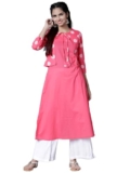 Vishudh Womens ROUND NECK ETHNIC SET VNK3001847 Multicolor L