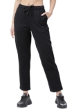 Tokyo Talkies Women Black Solid Regular Fit Track Pants
