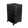 Cello Plastic Storewell Storage Cabinet, Black, 43.2D x 38.1W x 69.5H Centimeters