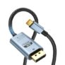 VisionSync USB C to DisplayPort 1.4 Cable 6.6Ft[HDR, 8K@60Hz, 4K@144Hz, 2K@240Hz],Type C to DP1.4 Cable,Compatible with Thunderbolt 3/4,for lPhone 15/15 Pro Max, MacBook Pro/Air, Mac mini,lPad