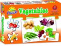 Educational Transport Vehicle Puzzle for Kids, Includes 8-14 Pieces of Fun Puzzle (Vegetables)