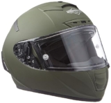 Steelbird Hi-Gn SA-2 AERONAUTICS MATT B.GREEN WITH PLAIN VISOR 580MM