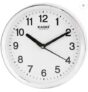 Kadio Analog 20 cm X 20 cm Wall Clock (White, with Glass, Standard)