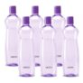 MILTON Pacific 1000 Water Bottle 1 Litre each, set of 6, Purple I PET Food Grade I BPA Free, Leak Proof I Wide Mouth, Easy To Clean I Fridge Bottles for Home, Office, Gym