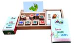 Popo Toys Spell Master Dice Game Wooden Puzzle | Spell Learn for Kids Learning Word Game with Flash Cards| Montessori Learning Educational Toy Gift| Preschool Boys/Girls/Kids