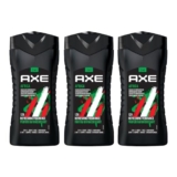 AXE Africa 3-in-1 Body, Face & Hair Wash | Vibrant Mandarin & Sandalwood Scent | 12H Refreshing Fragrance | Combo of 3| 250 ml Each