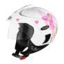 Studds Marshall D2 Open Face Kids Helmet (Girl’s, White Pink – XXXS)