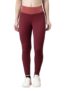 XTEP Women Training Red High Rise Sports Athletic Leggings-M