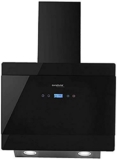 Eurodomo 60 cm 1050 m³/hr angular Kitchen Chimney (Hood Gem TC BK 60, Cassette Filter, Touch Control, Black)