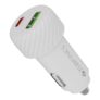 Zebronics 48W Car Charger with Dual Output – Type-C (30W) & USB (18W), PPS Tech, Rapid Charging, LED Indicator, for Smartphones, iPhones, Tablets, Earbuds (CC48 Plus, White)