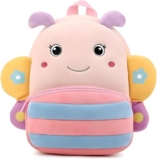 Delicado Butterfly Design Kids Backpack for Boys & Girls Age 2-5 Years | Lightweight Toddler Preschool Nursery School Mini Cartoon Travel Bag