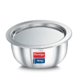 Prestige 14cm/1L Tri-Ply Stainless Steel Tope with Lid|Gas and Induction Compatible| Even Heat Distribution|Strong and Durable| 5 Years Warranty