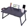 Hitanjal Study Table Bed Table/Laptop Table/Foldable and Portable Wooden/Writing Desk for Home(Black)