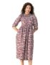 Amazon Brand – Symbol Women’s Rayon Fit and Flare One Piece Midi Length Dress (DR-02 Cont_Plum_M)