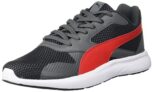 Puma mens FIREFLY Dark Shadow-Urban Red-Puma Black Walking Shoe – 3 UK (38026005)