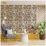 Kayra Decor Latest French Floral Stencils for Wall Painting – Pack of 1, Sheet Size 24 x 30 inch/Design for Wall Painting 22 x 27 inch – Medium