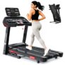 Maxpro Optira 6Hp Peak BLDC Motor|18km/h Speed |16 Level Motorized Incline |Bluetooth Speaker|FitShow App |130Kg User Weight |Auto Incline Hydraulic Foldable Treadmill for Home use