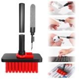 Sounce Cleaning Soft Brush Keyboard Cleaner 5-in-1 Multi-Function Computer Cleaning Tools Kit Corner Gap Duster Keycap Puller for Bluetooth Earphones Lego Laptop AirPods Pro Camera Lens (Black)