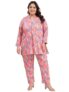 Tissu Women’s Plus Size Multicolor Pure Cotton Full Sleeves Tunic with Trouser Co-ord Set (746_Multi_4XL)