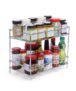 CHHAAP Kitchen Storage Spice Rack and Container Organizer Counter Top Pantry Stand 2-Tier Stainless Steel Multipurpose Masala Kitchen Rack, Space Saver Rack (Pack of 1) (NHSP)