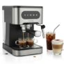 Lifelong 1350 W Digital Espresso Coffee Maker & Cold Brew Coffee Machine | 20 Bar Pressure Pump |Mix with Steamed Milk & Create Cappucciono & Latte at Home | Works with Grounded Coffee & Capsules