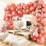 ITAF Rose Gold Metallic Finish Shiny Balloons For Birthday/Anniversary/Engagement/Wedding/Baby Shower/Farewell/Any Special Event Theme Party Decoration – Pack of 50