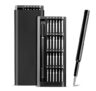 Vannar Sena 24 In 1 Mini Precision Screwdriver Set with S2 Steel Bits for Mobile Phone, Tablet, PC & Household Repair Tool Kit – Black (ABS Plastic- Screwdriver Handle)