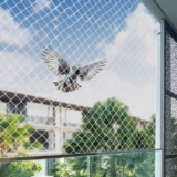 BENAVJI Bird Net for Balconies | Pigeon Net Anti Bird and Monkey Heavy Duty UV Stabilized HDPE Mesh with Installation kit White Color Size 6FTX10FT