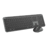 Logitech MK950 Signature Slim Wireless Keyboard and Mouse Combo, Sleek Design, Quiet Typing and Clicking, Switch Across Three Devices, Bluetooth, Multi-OS, Works with Windows and Mac – Graphite
