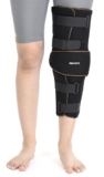 FOVERA Knee Immobilizer Brace for Knee Support – Stabilizer Splint for Dislocation, Ligament Tear, & Injury Recovery with Wraparound Design & 5 Adjustable Straps for Men & Women (S)