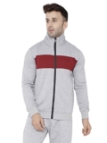 CHKOKKO Men Winter Wear Zipper Stylish Jacket BlackDarkGrey 3XL