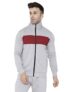 CHKOKKO Men Winter Wear Zipper Stylish Jacket BlackDarkGrey 3XL