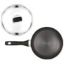 MILTON Pro cook Induction Cookware & Gas Stove Friendly Hard Anodized Non-Stick Fry Pan 26 cm/2.2 Litre | Stainless Steel Lid Fry Pan for Stir-Fry | Omelette Pan | Fish Frypan | 3 Year Warranty