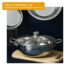 Lifelong Stainless Steel Heavy Bottom Saucepan with Glass Lid | 18cm, 2.25 L | Induction & Gas Stove Compatible | Saucepan with Handle & Knobs | Tea, Milk-Boiling Pot (LLSSP18, Silver), 2250 ml