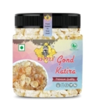 RJ7773 Organic Gond Katira Tragacanth Gum – Ayurvedic Heat Relief & Hydration Ingredient, Digestive Support, Fiber Rich Superfood for Drinks, Desserts (Gound_250g)